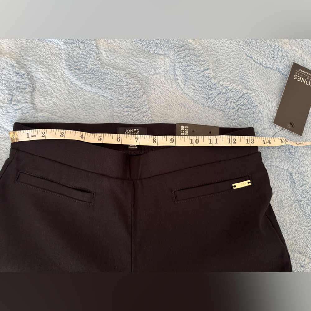 NWT Jones New York Women's Black Slim Ankle Pull On Pants Size XS 29 Inseam - Picture 7 of 16